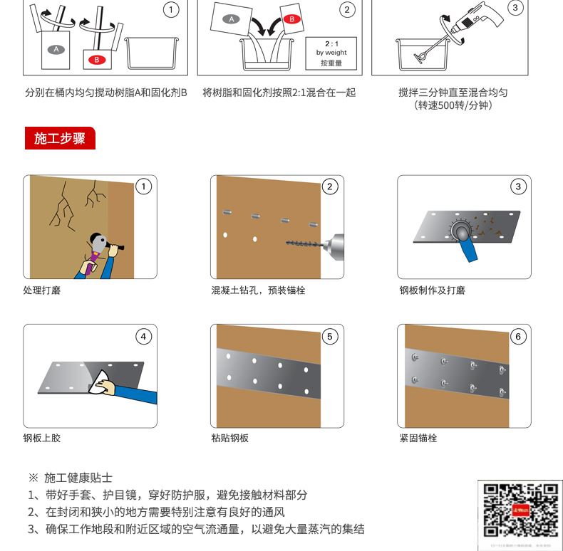 包钢皮山粘钢加固施工过程